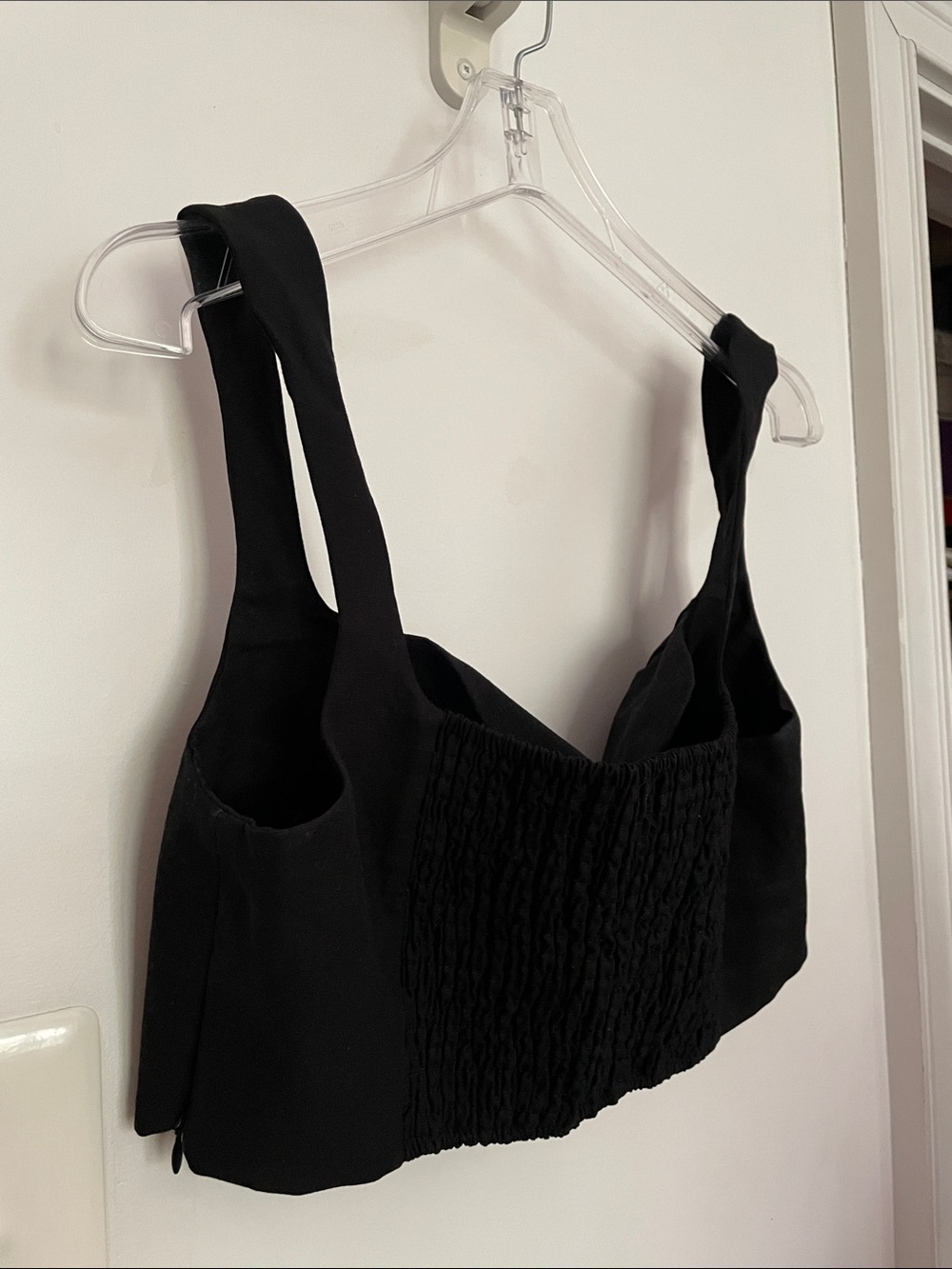 Mara Hoffman Black Cropped Square-Neck Tank - Picture 4 of 4